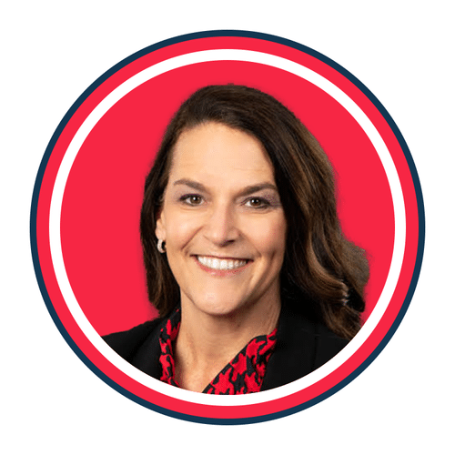 Chris Cournoyer, Lieutenant Governor of Iowa's headshot for RSLC. She is smiling.