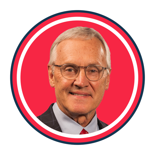 Jim Tressel, Lieutenant Governor of Ohio's headshot for RSLC. He is smiling.