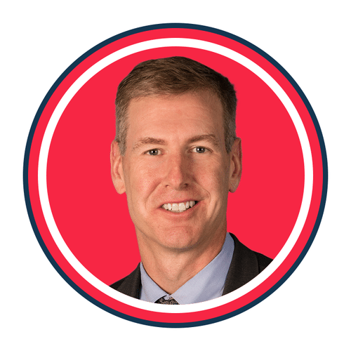 John Curran, Senate Republican Leader of Illinois' headshot for RSLC. He is smiling.