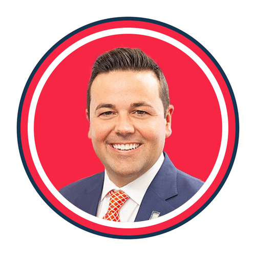 Micah Beckwith, Lieutenant Governor of Indiana's headshot for RSLC. He is smiling.