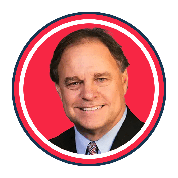 Mike Lefor, House Majority Leader of North Dakota's headshot for RSLC. He is smiling.