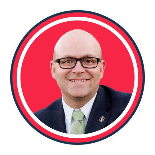 Phil McGrane, Secretary of State of Idaho's headshot for RSLC. He is smiling.